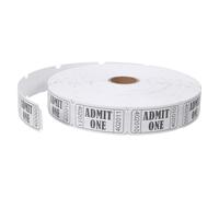 LOLIPPYY Rouleau de 2000 Billets de Tombola Blancs 2,5 X 5 Cm Numérotés pour Événements, Collectes de Fonds, Kermesses, Fêtes Scolaires Tickets D'entrée Pratiques pour Gestion Rapide