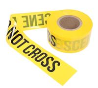 LOLIPPYY Ruban de Signalisation de Scène de Crime Do Not Cross Jaune et Noir 75 CM X 305 M Ruban de Barrière en PE Non Adhésif Bande de Sécurité Visible pour Chantier et Contrôle de