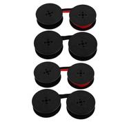 LOLIPPYY Ruban Encreur Large Vintage à Double Bobine, Lot 4 Pièces Rouge et Noir, Nylon Résistant la Décoloration, Compatible Machines à Écrire Mécaniques Flyfish, Changkong,