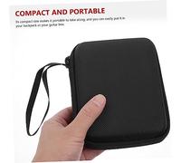 LOLIPPYY Sac de Rangement Capacité pour Médiators de Guitare Étui Durable Nylon Noir avec Organiseur Portable pour Accessoires de Guitare et Ukulélé Protection Perte pour Musiciens