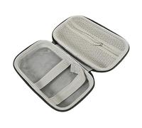 LOLIPPYY Sac de Rangement Portable Cuir PU pour Micro sans Fil Étui de Protection Compact et Organisateur de Voyage pour Accessoires Électroniques Noir Élégant