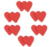 LOLIPPYY Semelles Antidérapantes de Cœur Rouges 6 Paires Autocollants de Protection pour Semelles de Talons Hauts Résistantes à L’usure pour Paume Avant Adaptées la Marche sur Surfaces