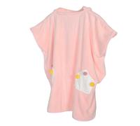 LOLIPPYY Serviette De Bain à Capuche Pour Garçon Fille Peignoir Microfibre Absorbant Avec Motifs De Couronne Et Étoile Pour Bain Plage Couleur Rose