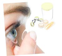 LOLIPPYY Set Applicateurs de Lentilles de Contact Souples avec Ventouse Antidérapante Outil de Retrait et Insertion Compact Accessoire Sûr pour Lentilles Voyage et Usage