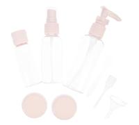 LOLIPPYY Set de Bouteilles Voyage Transparentes Réutilisables Flacons Cosmétiques Rechargeables pour Lotion Shampooing Soins Visage Corps