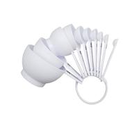 LOLIPPYY Set de Cuillères Doseuses et Tasses Mesurer Blanc avec Graduation Précise pour Cuisine Pâtisserie Outil de Mesure Polyvalent pour Ingrédients Secs et Kit de Mesure pour Bar et