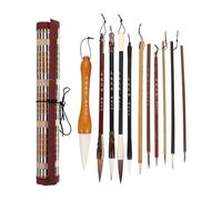 LOLIPPYY Set de Pinceaux Calligraphie Chinoise et Dessin Sumi Japonais avec Poils Doux pour Peinture Aquarelle Écriture Apprentissage et Pratique pour Étudiants et Professionnels