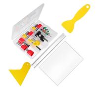 LOLIPPYY Set Outils de Sculpture Argile avec Planche de Support Grattoir et Coupe Pâte pour Modelage DIY Polyvalent