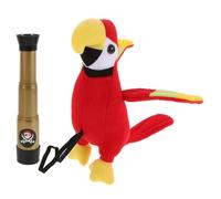 LOLIPPYY Set Pirate Garçon Fille avec Perroquet Épaule Léger et Jumelles Réalistes Accessoire Costume Pirate pour Fêtes et Cosplay