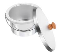 LOLIPPYY Set Pot Fer pour Chauffe-cire avec Couvercle Résistant à Haute Température et Sûr Accessoire pour Chauffe-cire Double Cartouche