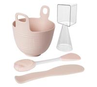LOLIPPYY Set Professionnel pour Fabrication de Masques Visage Bol Silicone avec Spatule Pinceau et Cuillère Doseuse Kit Complet pour Soins Beauté DIY Débutants