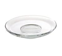 LOLIPPYY Soucoupe Verre Transparent Sous Tasse Antidérapante et Isolante Plateau Multi Usage pour Café et Thé Protection de Table pour Maison et Restaurant Réutilisable