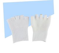 LOLIPPYY Spa Gel Five Toe Socks Antidérapantes Blanches pour Soins des Femmes et Filles Confortables et Invisibles
