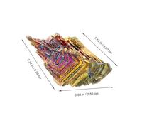 LOLIPPYY Specimen Cristal de Bismuth Ornement de Bureau Irisé Décoration Intérieure et Résistante Collection Précieuse Présentoir Transparent Adapté