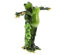 LOLIPPYY Statue Grenouille Jardin Résine Colorée Figurine Décorative Compacte pour Bureau et Extérieur Décoration Artistique pour Maison et Espace