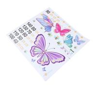 LOLIPPYY Sticker Toise de Croissance Garçon et Filles 2 Pièces, Autocollant Mural Coloré pour Chambre Bébé et Tout-petits, Décoration Murale Repositionnable pour Salon et Chambre D’garçon