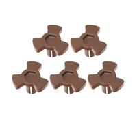 LOLIPPYY Support de Plateau Tournant Micro-ondes 5 Pièces Coupleur en Y 0,59'' en Plastique Transparent pour Four, Guide à Rouleaux de Remplacement, Accessoire de Rechange Pratique