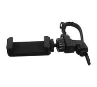 LOLIPPYY Support de Téléphone Réglable pour Trombone, Trompette et Cor D'harmonie en Métal Noir, Lyre Portable Compatible Smartphone, Clip pour Partitions, Accessoire Pratique