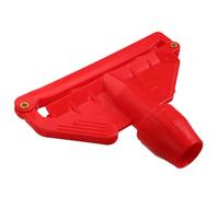 LOLIPPYY Support de Tête de Balai Pince en Plastique Rouge Grosse Taille Détachable Fixation Facile Accessoires Balai Nettoyage Sol Ménager Remplacement Serpillière