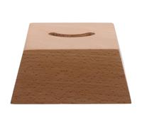 LOLIPPYY Support pour Chausse-pied en Bois de Hêtre, Base Carrée 10 X 9,7 X 3,8 Cm, Socle Stable et Poli pour Organisateur de Rangement L’entrée, le Placard Domicile