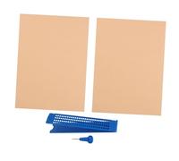 LOLIPPYY Tablette D'écriture En Braille Plastique 27 Lignes 30 Cellules 1 Stylet Léger Portable Kit D'écriture Braille Pour Aveugles Apprentissage Tactile Éducatif