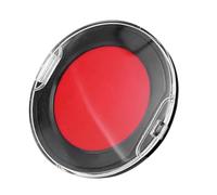LOLIPPYY Tampon Encreur Financier Portable Rond Mini Coussin Encreur à Base Huile Rouge Accessoire Bureau Compact Réutilisable pour Comptabilité