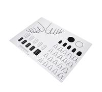 LOLIPPYY Tapis Entraînement Silicone Pour Acryliques Matériau Antidérapant Pour Pratique Du Nail Art Et Apprentissage Des Techniques Professionnelles