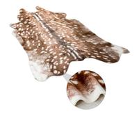 LOLIPPYY Tapis Imitation Fourrure Animal Forme de Cerf Sika Tapis Décoratif Doux pour Salon et Chambre de Sol Intérieur