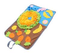 LOLIPPYY Tapis Reniflage Lapin Polaire Distributeur Friandises Coussin Fouille pour Cage Lapin Jeu Interactif Anti-obésité Confortable et Stimulant