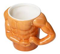LOLIPPYY Tasse à Café Multifonctionnelle en Céramique de Muscle Capacité Standard Couleur Blanche Mug Décoratif pour Maison et Bureau Accessoire Original pour Boissons Chaudes et