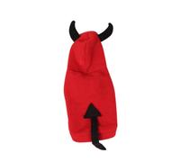 LOLIPPYY Tenue De Transformation De Pet Devil Costumes d'halloween pour Chiens Costume De Compagnie Unique Démon Ups Thème Chiot Fantaisie Dame Rouge