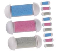 LOLIPPYY Têtes de Rouleaux de Râpe à Pieds Électriques 12 Pièces Remplacement pour Outil Pédicure Grains Variés Usage Professionnel et Personnel Rénovation Pieds Doux