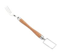 LOLIPPYY Trancheuse Pastèque Acier Inoxydable Fourchette Double Tête Coupeur Multifonction pour Fruits Découpe Facile Cubes et Tranches Outil Sécurisé pour Pastèque et Melon