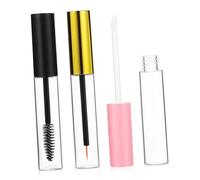 LOLIPPYY Tube Vide Mascara Et Gloss Transparent 3 Pièces 10 Ml Compact Hermétique Avec Applicateur Pour Maquillage Diy Et Retouches Précises, Ensemble Cosmétique Portable Voyage