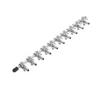 LOLIPPYY Valve de Distribution Air Aquarium Métal Régulateur Flux avec Levier Ajustable Séparateur Tuyau Silencieux pour Pompe à Air