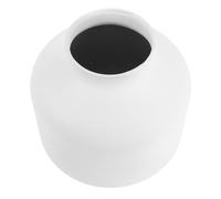 LOLIPPYY Vase Minimaliste en Fer Forgé Blanc, Pot de Fleurs Décoratif pour Bureau et Centre de Table, Jardinière Vintage en Métal, Décoration Intérieure Moderne pour Maison et Mariage,