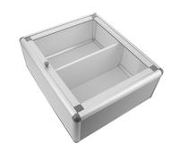 LOLIPPYY Wall Mounted Medicine Chest with Transparent Window Emergency Medication and Lost Items Case for Banks Offices and Community Centers Compact