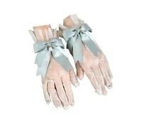 Lolita Coiffe, Bandeau Lolita, Bandeau for femmes Lolita large bandeau en dentelle oreilles d'ours bandeau accessoires de cheveux avec bandeau de cheveux arc(Green Gloves)