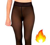 Lolita® Collants Polaires Effet Transparent - Combinaison Parfaite avec Shorts - Collants Thermiques Effect Fake Skin - Légèreté et Chaleur pour l'Hivern - Style et Confort