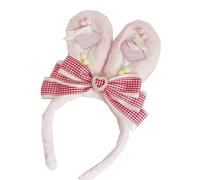 Lolita Costume de soubrette en peluche douce pour fille avec cheveux de lapin pour costumade (rose 1)