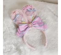 Lolita Costume de soubrette en peluche douce pour fille avec cheveux de lapin pour costumade (rose 4)