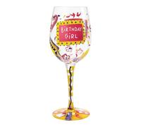Lolita GLS11-5530R Verre Anniversaire Fille Standard Verre à Vin Multicolore 22,5 cm