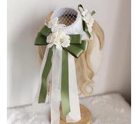 Lolita Souples Fille Ruban Bowknot Streamer Chapeau Haut-de-forme Bonnet, Banquet, Fête Cosplay Costume Pinces à Cheveux Coiffe (Gr-een)
