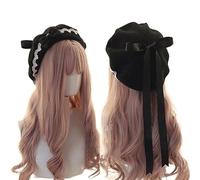 Lolita Sweet French Beret Cap Mignon Bow Painter Hat Kawaii Preppy Style Femme Décontracté pour Les Filles