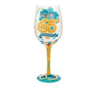 Lolita Verre à vin avec texte Happy 65th Birthday
