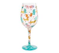 Lolita Woof It Up Verre à vin à motif chiens