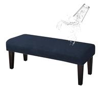 Lollanda Banc universel pour banc de salle à manger - Housse stretch élastique pour hôtel, banquet, restaurant, salon, chambre à coucher (bleu paon)