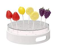 Lollipop ,22-Hole Round Transparent Acrylic Dessert Weddings Cake Pop ,for Cupcakes, Fruit Bouquet, Birthday, Christmas, Party