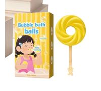 Lollipop Bubble Bath, Scented Bath Bubbles, 1.57x2.91x5.28 Inches Fragrance Cleanser with Cute Shape, Relaxing Accessory with Fun Design, Bubble Set with Soft Gentle Formula for Women Wife