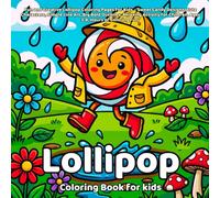 Lollipop Coloring Book: Fun and Creative Lollipop Coloring Pages for Kids - Sweet Candy Designs, Cute Characters, Simple Line Art, Big Bold Outlines, ... Children, Ages 3-8, Hours of Coloring Fun"
